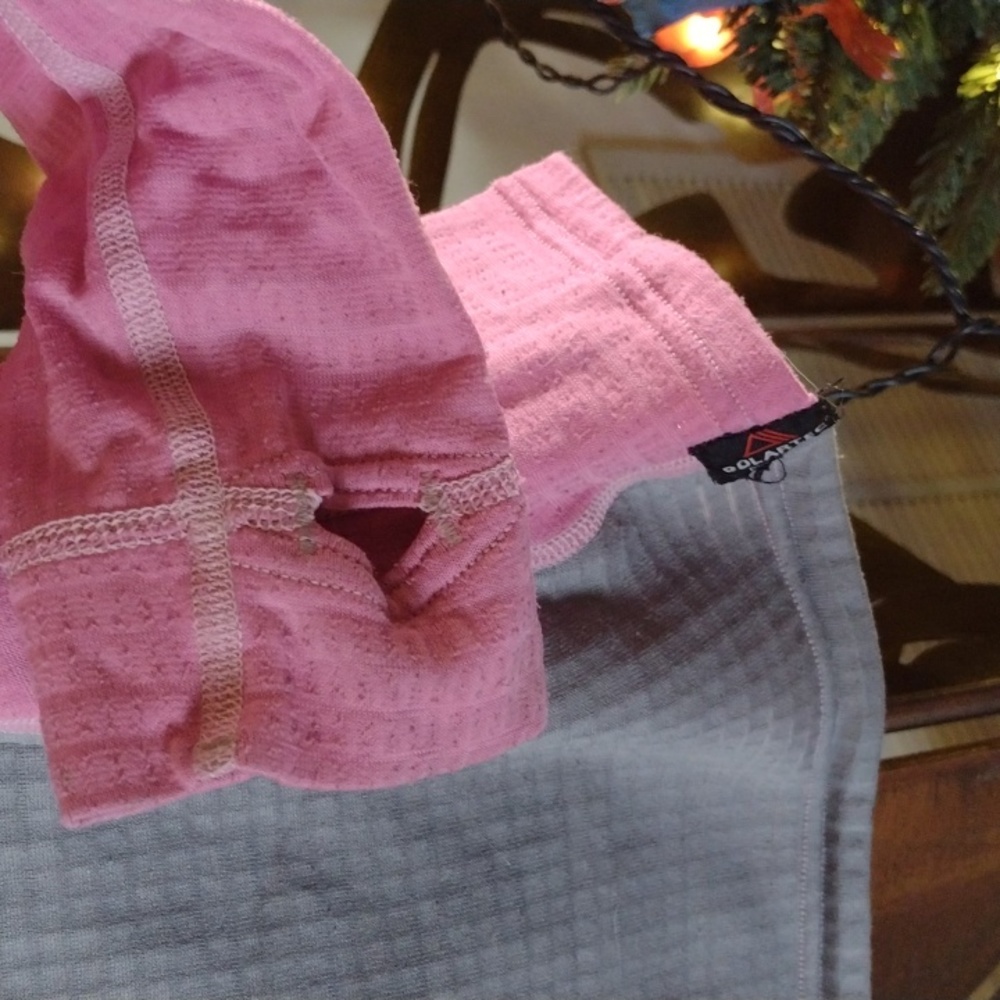 Women's Cabela's Polartec Base Layer Top Sz S Reg 🩷/🩶 - Picture 7 of 11